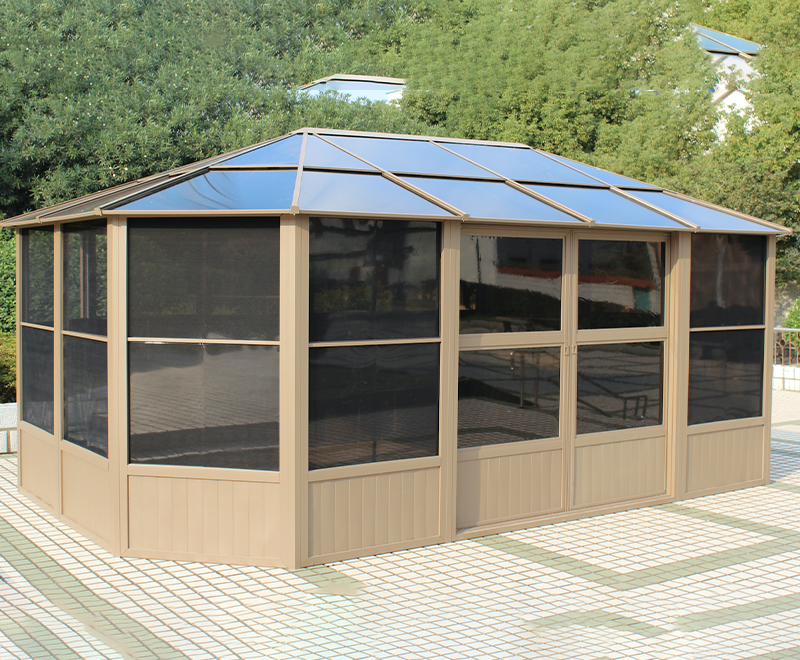 3,6 x 5,48 m muggen- en insectenbestendige serre